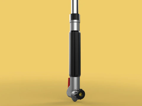 MULTIFUNCTION HANDLE AIR PUMP UMBRELLA INFLATOR BIKE PORTABLE 3D Model