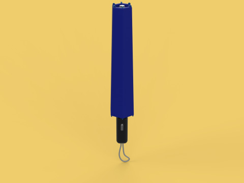 FOLDED OPEN CLOSED UMBRELLA AUTO FOLDABLE FOLDING COMPACT CLOSE 3D 模型