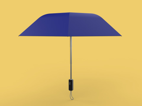 FOLDED OPEN CLOSED UMBRELLA AUTO FOLDABLE FOLDING COMPACT CLOSE 3D 模型