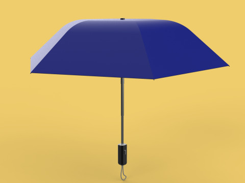 FOLDED OPEN CLOSED UMBRELLA AUTO FOLDABLE FOLDING COMPACT CLOSE 3D 模型
