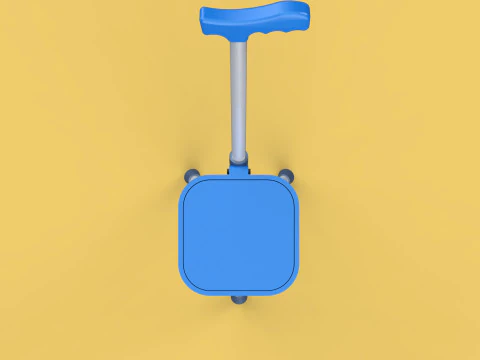 PORTABLE CANE STICK CHAIR WALKING SEAT STOOL POLE CRUTCH FOLDING 3D Model