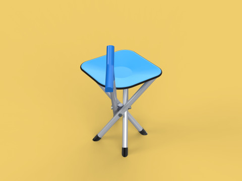 CANE STICK CHAIR WALKING SEAT STOOL POLE CRUTCH FOLDING PORTABLE 3D Модель
