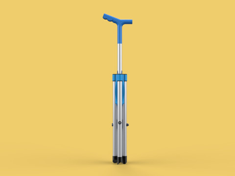 CANE STICK CHAIR WALKING SEAT STOOL POLE CRUTCH FOLDING PORTABLE 3D Модель