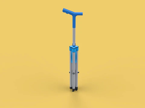 CANE STICK CHAIR WALKING SEAT STOOL POLE CRUTCH FOLDING PORTABLE 3D Model