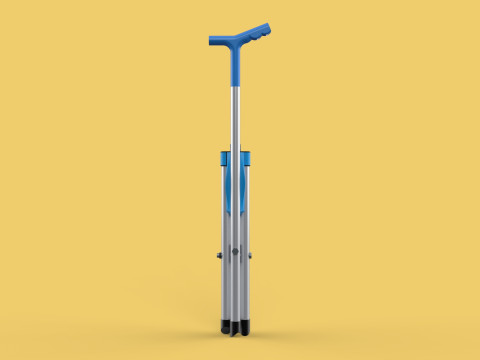 CANE STICK CHAIR WALKING SEAT STOOL POLE CRUTCH FOLDING PORTABLE 3D Модель