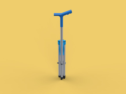 CANE STICK CHAIR WALKING SEAT STOOL POLE CRUTCH FOLDING PORTABLE 3D Модель