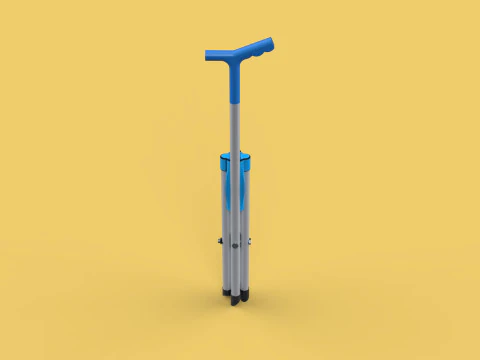CANE STICK CHAIR WALKING SEAT STOOL POLE CRUTCH FOLDING PORTABLE 3D Model