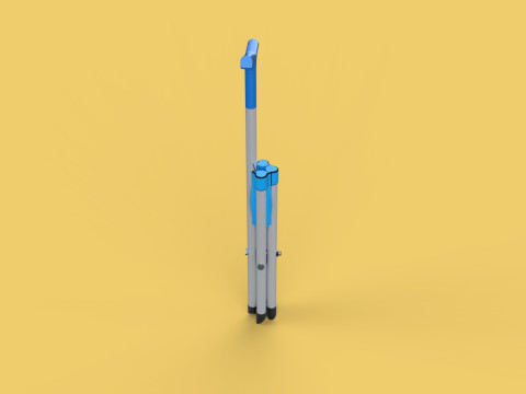 CANE STICK CHAIR WALKING SEAT STOOL POLE CRUTCH FOLDING PORTABLE 3D Модель