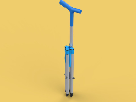 CANE STICK CHAIR WALKING SEAT STOOL POLE CRUTCH FOLDING PORTABLE 3D Модель