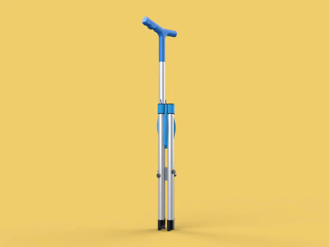 CANE STICK CHAIR WALKING SEAT STOOL POLE CRUTCH FOLDING PORTABLE 3D Model