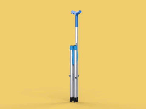 CANE STICK CHAIR WALKING SEAT STOOL POLE CRUTCH FOLDING PORTABLE 3D Model