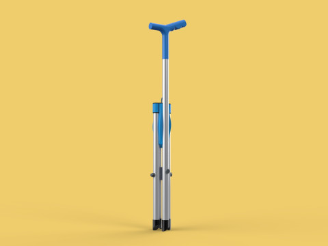 CANE STICK CHAIR WALKING SEAT STOOL POLE CRUTCH FOLDING PORTABLE 3D Модель