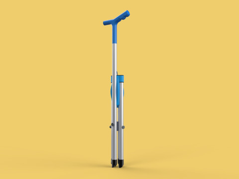 CANE STICK CHAIR WALKING SEAT STOOL POLE CRUTCH FOLDING PORTABLE 3D Модель