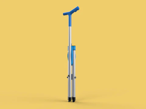 CANE STICK CHAIR WALKING SEAT STOOL POLE CRUTCH FOLDING PORTABLE 3D Model