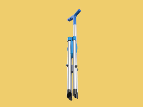 CANE STICK CHAIR WALKING SEAT STOOL POLE CRUTCH FOLDING PORTABLE 3D Модель
