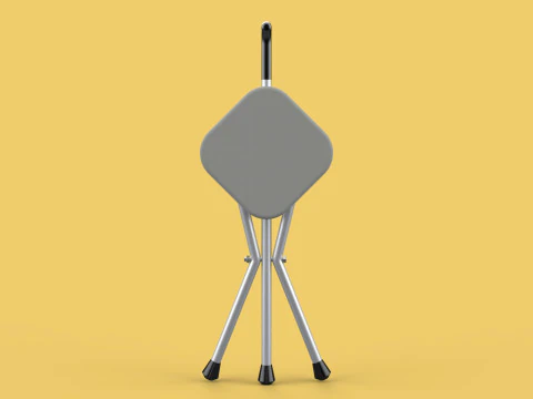 STICK CANE CHAIR WALKING SEAT STOOL POLE CRUTCH FOLDING PORTABLE 3D Model