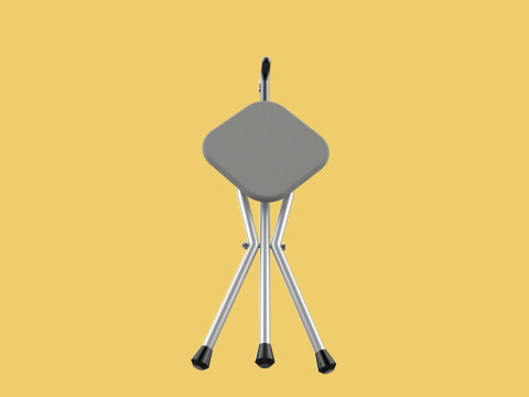 STICK CANE CHAIR WALKING SEAT STOOL POLE CRUTCH FOLDING PORTABLE Modelo 3D