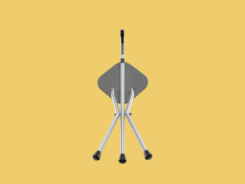 STICK CANE CHAIR WALKING SEAT STOOL POLE CRUTCH FOLDING PORTABLE Modelo 3D