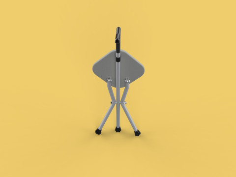 STICK CANE CHAIR WALKING SEAT STOOL POLE CRUTCH FOLDING PORTABLE Modelo 3D