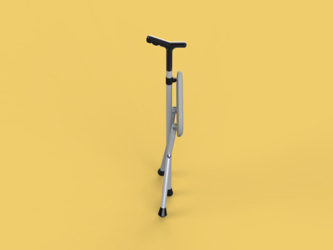 STICK CANE CHAIR WALKING SEAT STOOL POLE CRUTCH FOLDING PORTABLE Modelo 3D