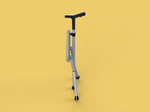 STICK CANE CHAIR WALKING SEAT STOOL POLE CRUTCH FOLDING PORTABLE Modelo 3D