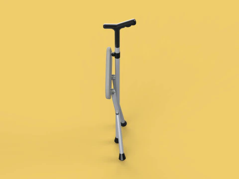 STICK CANE CHAIR WALKING SEAT STOOL POLE CRUTCH FOLDING PORTABLE 3D Model