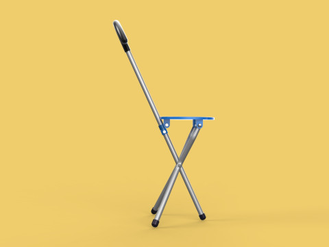 TRIPOD STICK CANE CHAIR WALKING SEAT STOOL POLE FOLDING PORTABLE 3D मॉडल