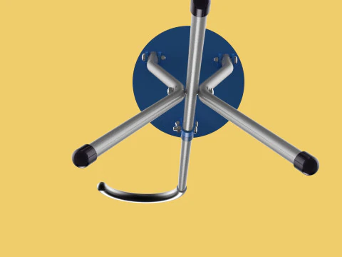TRIPOD STICK CANE CHAIR WALKING SEAT STOOL POLE FOLDING PORTABLE 3D Model