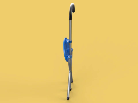 TRIPOD STICK CANE CHAIR WALKING SEAT STOOL POLE FOLDING PORTABLE 3D Model