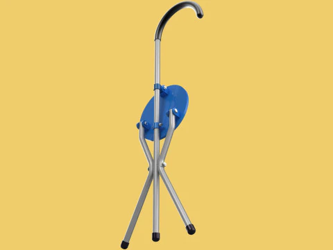 TRIPOD STICK CANE CHAIR WALKING SEAT STOOL POLE FOLDING PORTABLE 3D Model