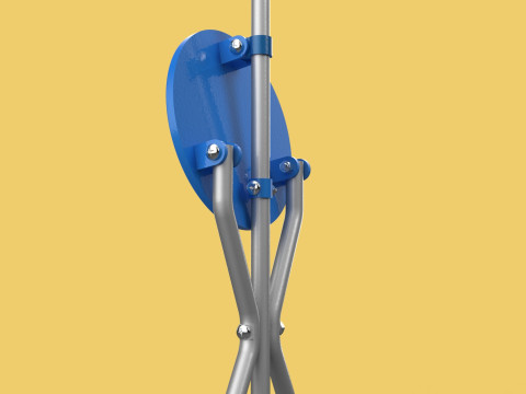TRIPOD STICK CANE CHAIR WALKING SEAT STOOL POLE FOLDING PORTABLE 3D मॉडल