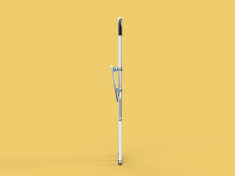 WALKING STICK CANE CHAIR SEAT STOOL POLE CRUTCH FOLDING PORTABLE Modèle 3D