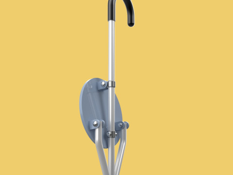 WALKING STICK CANE CHAIR SEAT STOOL POLE CRUTCH FOLDING PORTABLE Modèle 3D