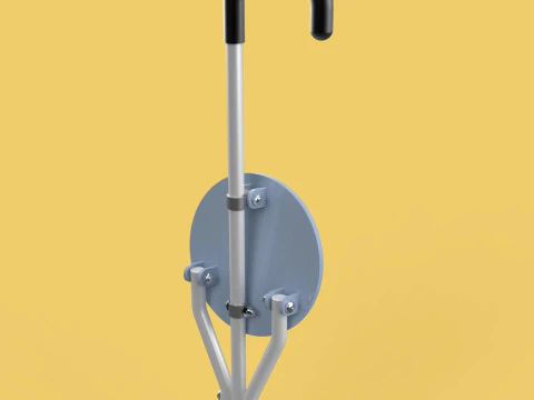 WALKING STICK CANE CHAIR SEAT STOOL POLE CRUTCH FOLDING PORTABLE 3D Model