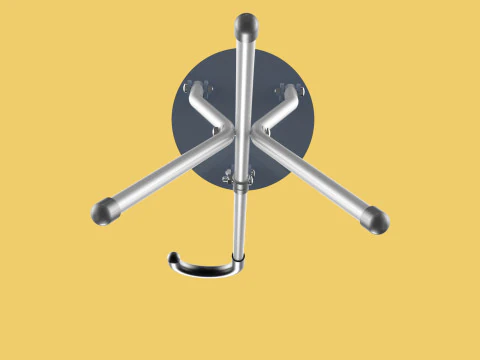 WALKING STICK CANE CHAIR SEAT STOOL POLE CRUTCH FOLDING PORTABLE 3D Model