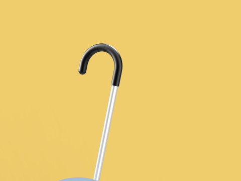 WALKING STICK CANE CHAIR SEAT STOOL POLE CRUTCH FOLDING PORTABLE Modèle 3D