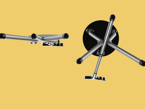 WALKER STICK CANE CHAIR SEAT STOOL TREKKING POLE FOLDING COMPACT 3D Model
