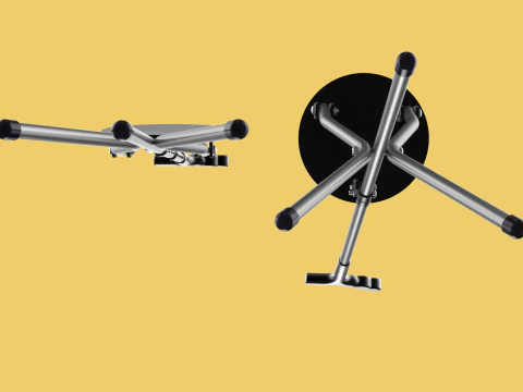 WALKER STICK CANE CHAIR SEAT STOOL TREKKING POLE FOLDING COMPACT 3D Model