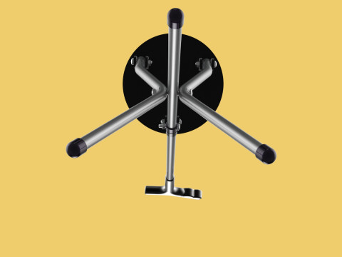 WALKER STICK CANE CHAIR SEAT STOOL TREKKING POLE FOLDING COMPACT 3D Model