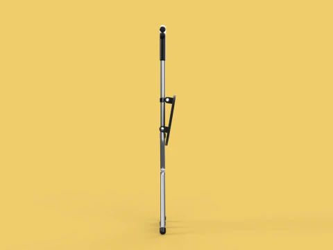 WALKER STICK CANE CHAIR SEAT STOOL TREKKING POLE FOLDING COMPACT 3D Model