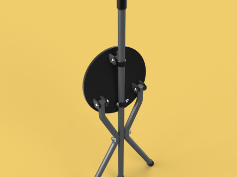 WALKER STICK CANE CHAIR SEAT STOOL TREKKING POLE FOLDING COMPACT 3D Model