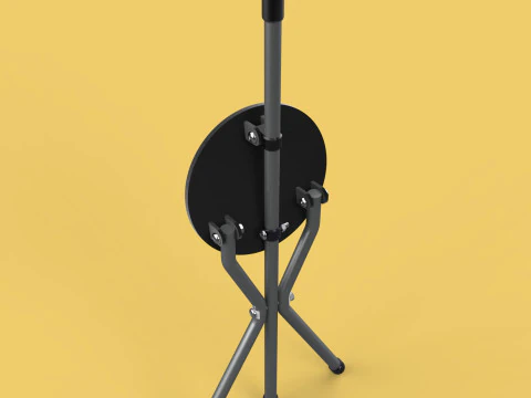 WALKER STICK CANE CHAIR SEAT STOOL TREKKING POLE FOLDING COMPACT 3D Model