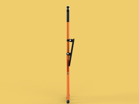 POLE STICK CANE CHAIR WALKING SEAT STOOL CRUTCH FOLDING PORTABLE 3D मॉडल