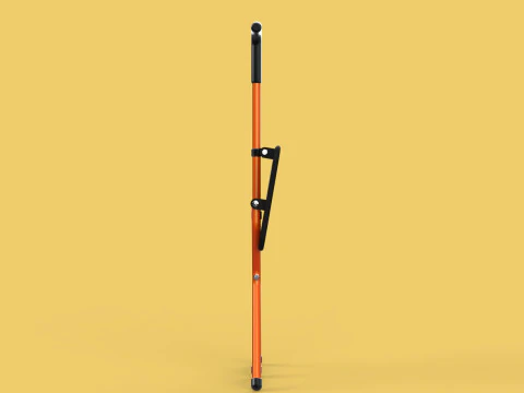 POLE STICK CANE CHAIR WALKING SEAT STOOL CRUTCH FOLDING PORTABLE 3D Model