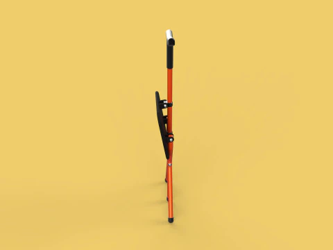 POLE STICK CANE CHAIR WALKING SEAT STOOL CRUTCH FOLDING PORTABLE 3D Model
