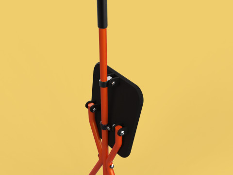 POLE STICK CANE CHAIR WALKING SEAT STOOL CRUTCH FOLDING PORTABLE 3D मॉडल