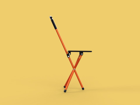 POLE STICK CANE CHAIR WALKING SEAT STOOL CRUTCH FOLDING PORTABLE 3D मॉडल