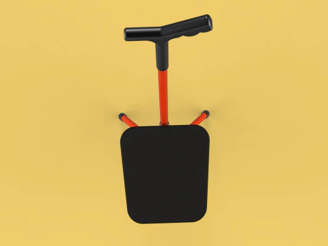 POLE STICK CANE CHAIR WALKING SEAT STOOL CRUTCH FOLDING PORTABLE 3D Model