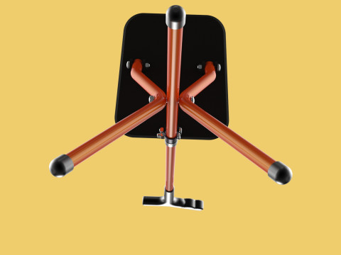 POLE STICK CANE CHAIR WALKING SEAT STOOL CRUTCH FOLDING PORTABLE 3D मॉडल