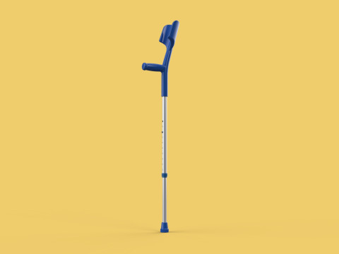 WALKING FOREARM CRUTCH ELBOW ARM LOFSTRAND CRUTCHES STICK CANE 3Dモデル